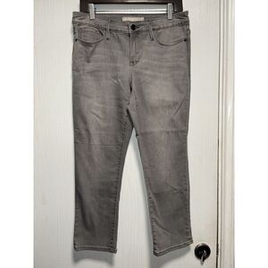 Athleta Sculptek Jeans Women's 10P Skinny‎ Ankle Gray Stretch Denim Mid Rise